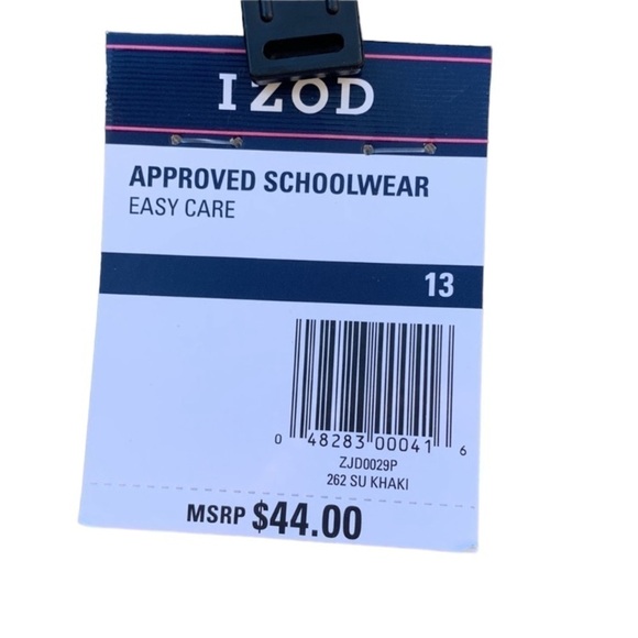 Izod women's size 13 khaki stretch skinny pants,nwt - Picture 4 of 5